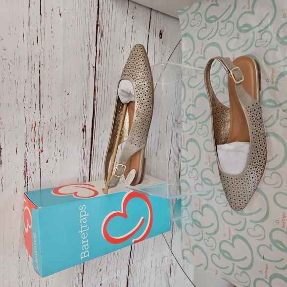 BareTraps Shoes - NWT Baretraps Rive Sling Back Flats Size 9M